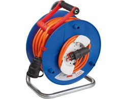 Kabelrolle 230 V (IP21) Garant G Kunststoff blau, Kabel orange (3G2,5)